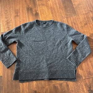 Jenni Kayne XS Everyday Sweater Round Neck Knit Gray Wool Cashmere Luxury‎